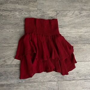 NWOT. Paperbag Waist Two Layer Hem Skirt​